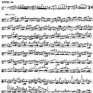 克莱采尔 中提琴练习曲40首 ETUDE 14 16