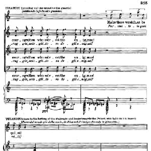 图兰朵公主 三幕五场歌剧_外国歌谱_词曲: 普契尼