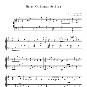 Merry Christmas Darling 钢琴谱 Yuko Ohigashi