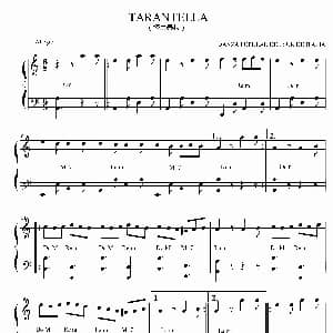 手风琴谱 | 塔兰泰拉舞曲 手风琴五线谱 意大利那不勒斯民歌