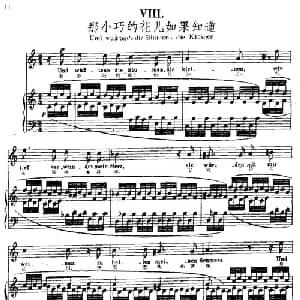 那小巧的花儿如果知道_外国歌谱_词曲: 舒曼