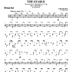 THE STABLE 爵士鼓分谱