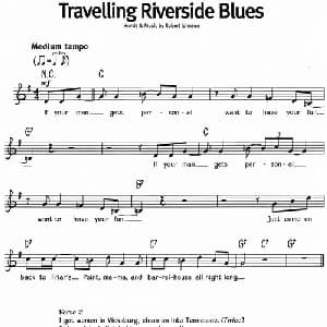 蓝调音乐:Travelling Riverside Blues_外国歌谱