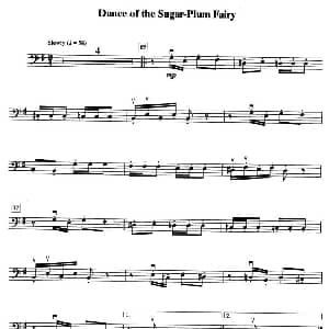 Dance of the Sugar Plum Fairy 大提琴谱