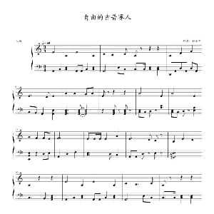 自由的吉普赛人 钢琴谱 钟永军