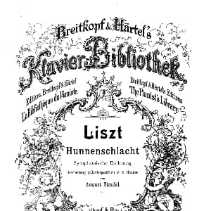 Die Hunnenschlacht S 105 Solo Piano 钢琴谱 弗兰茨 李斯特