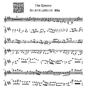 The Spectre小提琴谱 ｜Alan Walker_歌曲简谱_词曲:Alan Walker Alan Walker