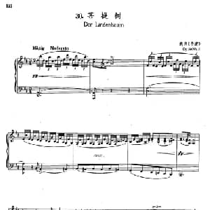 30菩提树 奥地利 _外国歌谱_词曲:选自 冬游 舒伯特