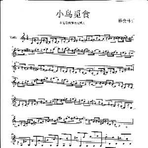 小鸟觅食_歌谱投稿_词曲: 杨会林