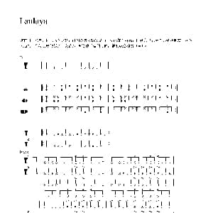 Lanlaya 非洲手鼓谱