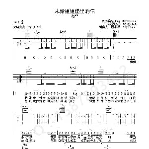 未给姐姐递出的信 吉他谱 赵雷