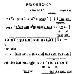 秦腔 柳林告状 杨素贞唱腔 苏蕊娥