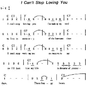 I Can't Stop Loving You 美国 _外国歌谱