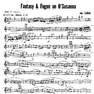 萨克斯谱 | 赋格曲 苏珊娜 四重奏 tenor —次中音萨克斯分谱