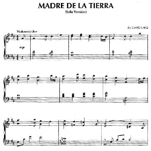 Madre De La Tierra 钢琴谱 大卫.蓝兹