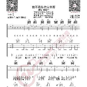 林啟得 我不是你的宋冬野 吉他谱_歌曲简谱