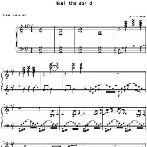 Heal The World 钢琴谱 迈克尔 杰克逊
