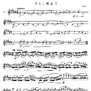 萨克斯谱 | 萨克斯练习曲合集 5—17 升A大调练习 里夫丘