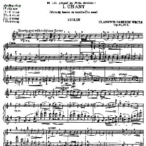 小提琴谱 | CHANT 克莱斯勒