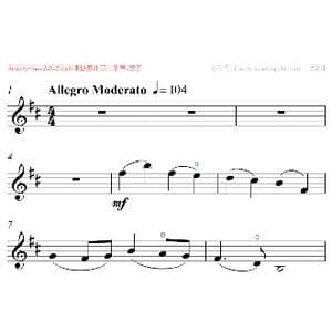 b小调协奏曲第一乐章_歌曲简谱_词曲: 里丁