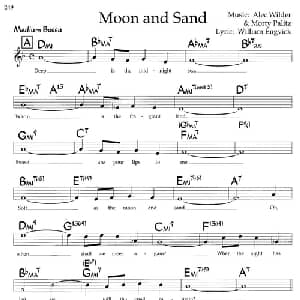 Moon and Sand_外国歌谱