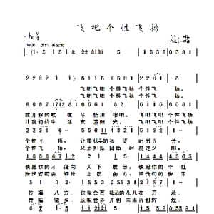 飞吧个性飞扬_歌曲简谱_词曲:于凤瀛 于凤瀛