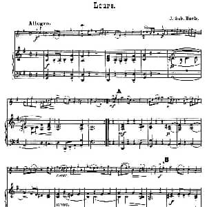 小提琴谱 | Loure. 小提琴 钢琴伴奏