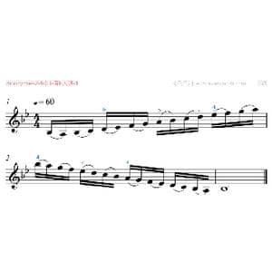 音阶 降B大调 1_歌曲简谱