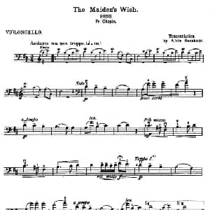 The Maiden's Wish 少女的祈祷 大提琴