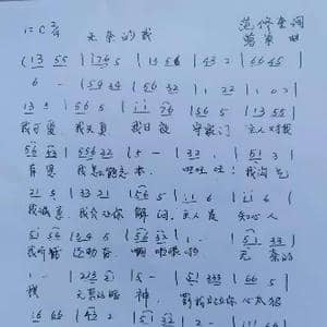 无奈的我_歌谱投稿_词曲:范修奎