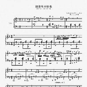 赵胤先钢琴曲谱 祝你生日快乐 _歌曲简谱_词曲:Patti Hill Mildred Hill
