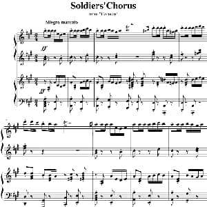 Soldiers'Chorus 钢琴谱