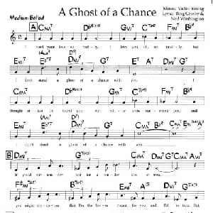 A Ghost of a Chance_外国歌谱