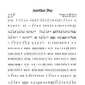 Another Day_歌曲简谱_词曲: DJ Siesta
