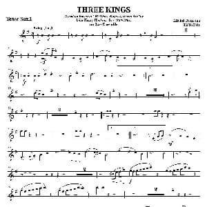 萨克斯谱 | THREE KINGS 第一次中音萨克斯分谱