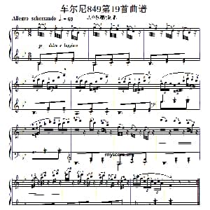 车尔尼 钢琴谱
