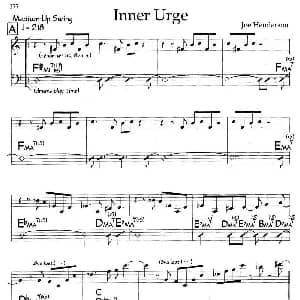 Inner Urge 钢琴谱