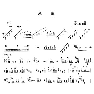 扬琴谱 | 渔翁 古曲 宿英改编
