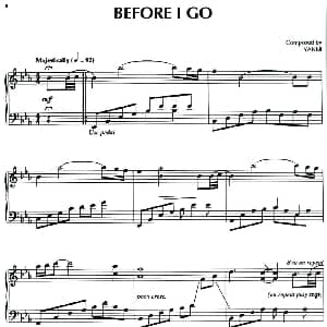 Before I Go 钢琴谱 美 雅尼 Yanni