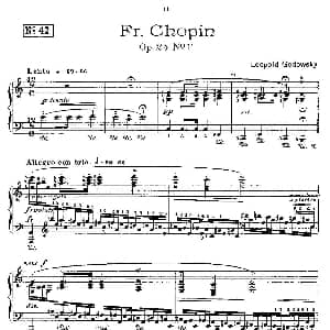 肖邦 练习曲 Fr.Chopin Op.25 No11 钢琴谱 Godowsky改编