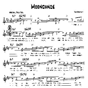 MOONDANCE 降B爵士乐谱