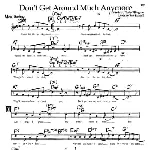 Don't Get Around Much Anymore_外国歌谱
