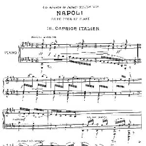 Suite Napoli 钢琴谱 弗朗西斯 普朗克