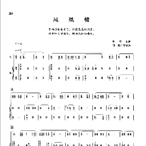 凤凰楼 笛 箫 张维良曲 邱霁订筝指法