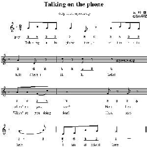 Talking on the phong_外国歌谱