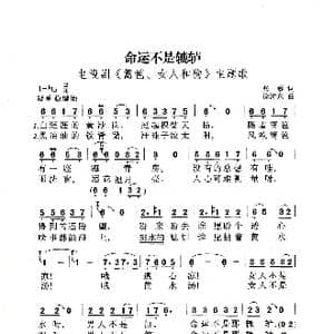 命运不是辘轳_歌曲简谱_词曲:张藜 徐沛东