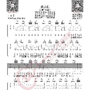 华晨宇 疯人院 吉他谱_歌曲简谱