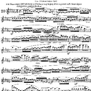 长笛曲谱 | 阿尔泰斯26首精选长笛练习曲 NO.20 Altes 阿尔泰斯