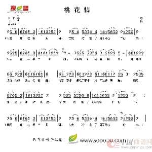 桃花情_歌谱投稿_词曲:杨虹 韩乘光