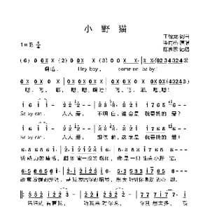 小野猫_歌曲简谱_词曲:王绎龙 王绎龙